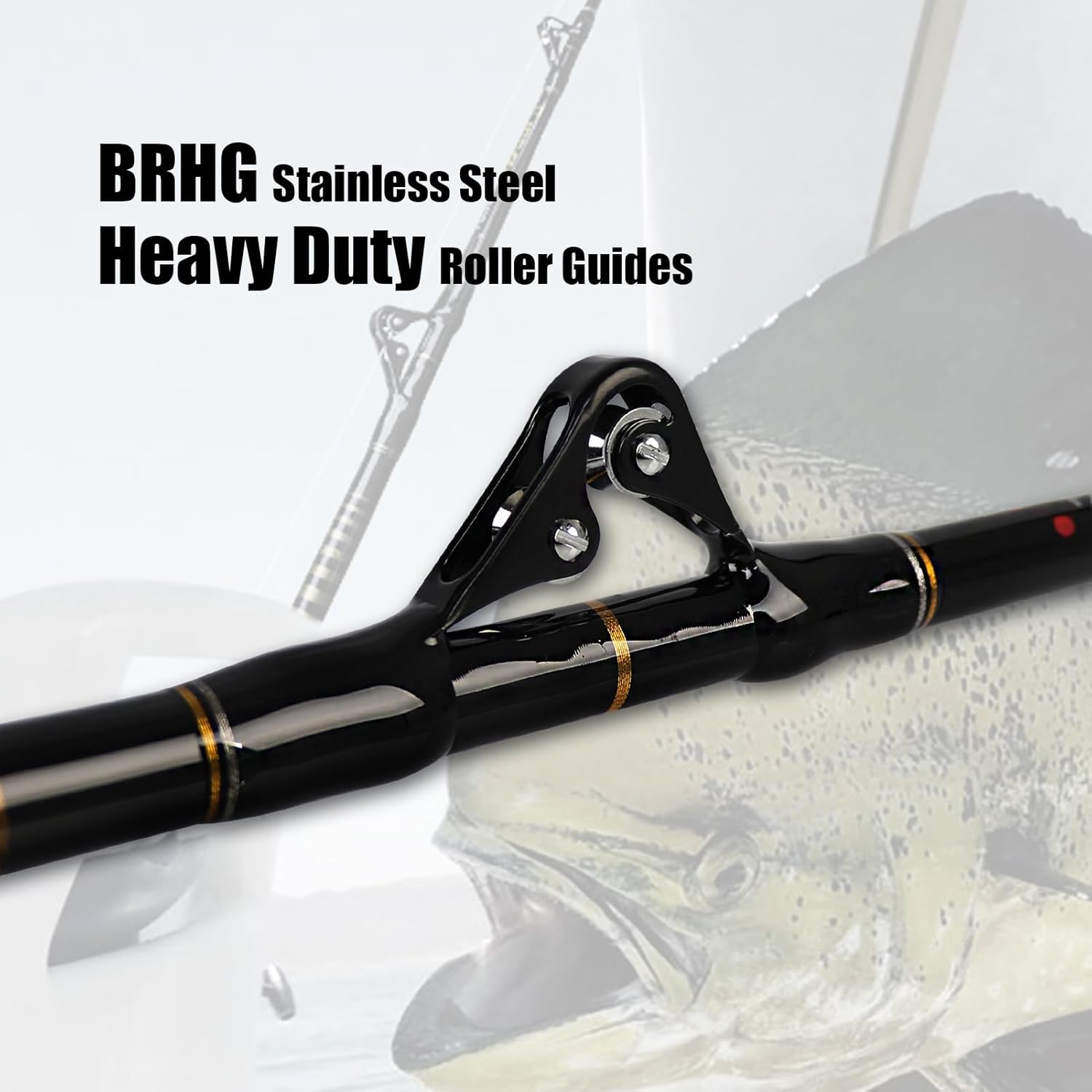 Fiblink 1-Piece Saltwater Offshore Trolling Rod